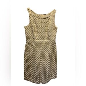 metallic gold ralph lauren dress size 2P